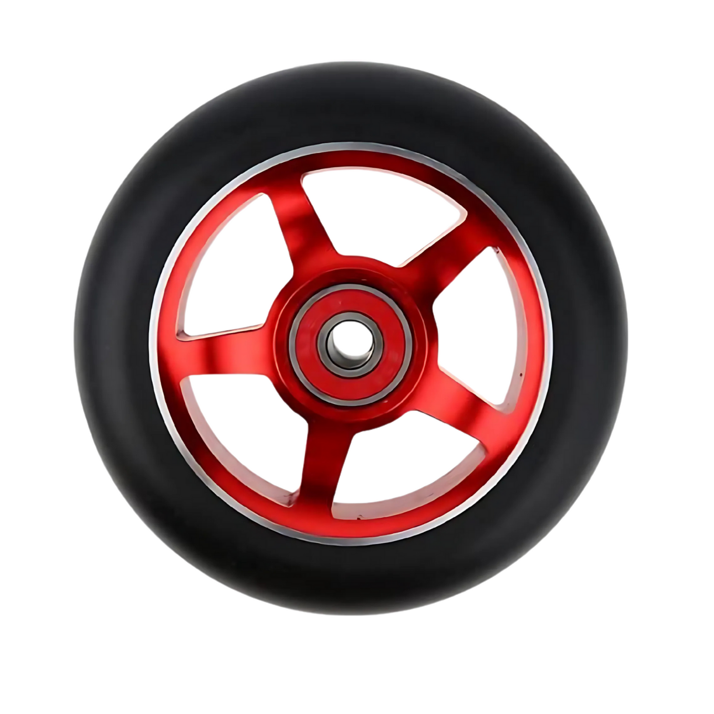 Ruedas Delanteras 4” con Rin de Aluminio – Precisión y Durabilidad