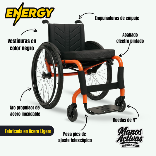 Silla de Acero mod(“energy”) Fabricada a medida del Usuario