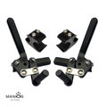 Frenos de palanca para silla de ruedas con clamps de 1” 2pz
