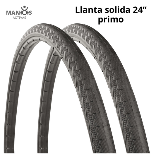 Llantas traseras anti ponchaduras marca primo 24×1   (2 piezas)