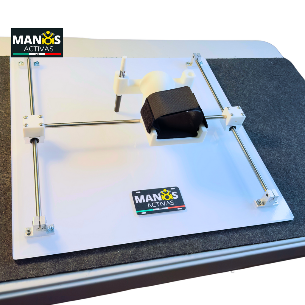 Guía de Mano Adaptable para Escribir, Pintar y Usar Dispositivos Digitales