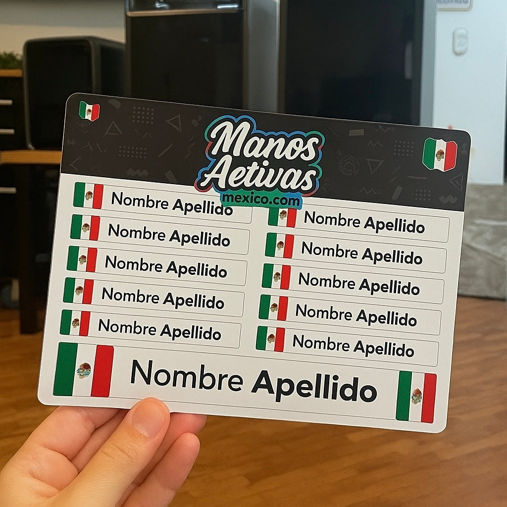 Stickers Personalizados en Planilla | Con Logotipo y Nombre
