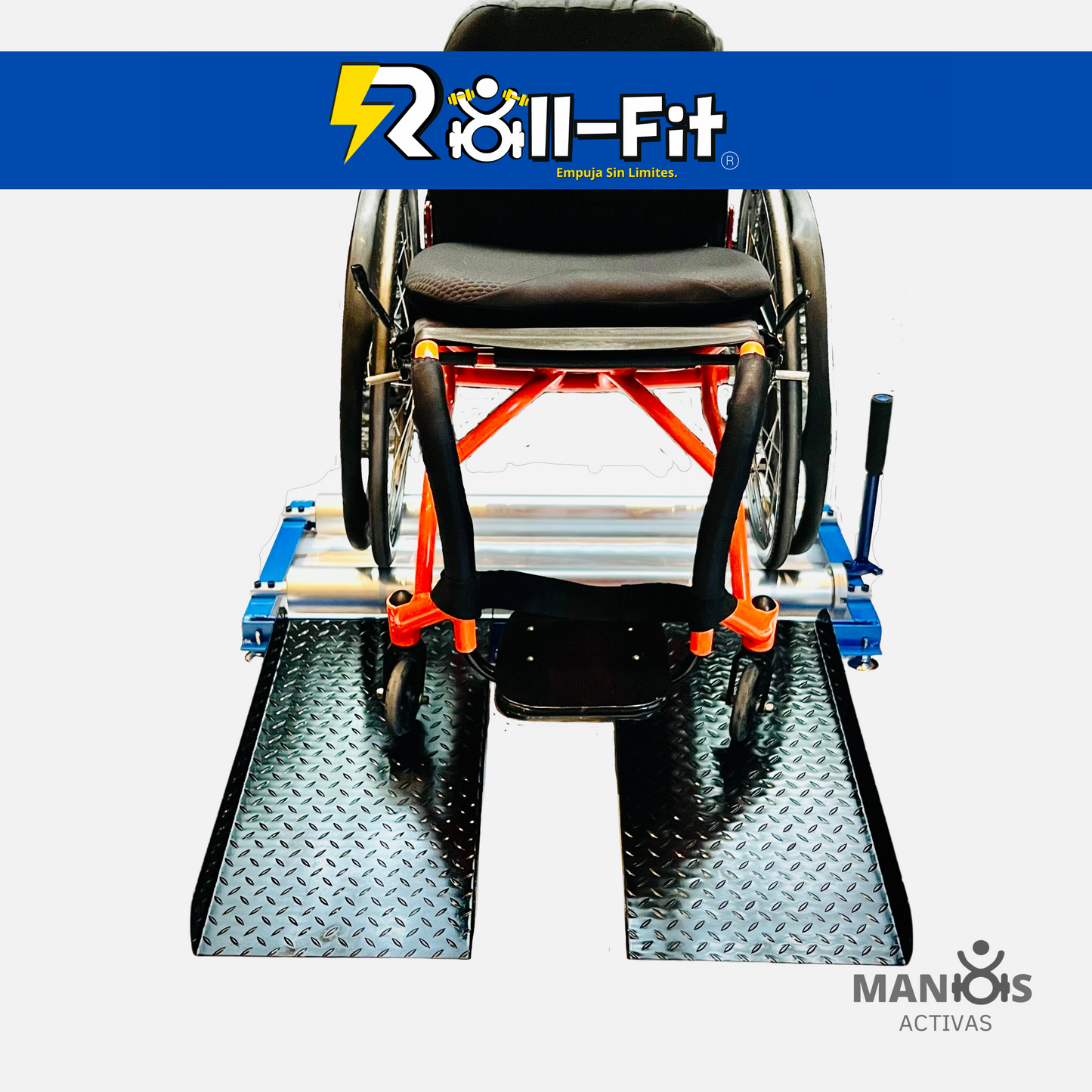 Ejercitadador Roll-fit para sillas de ruedas