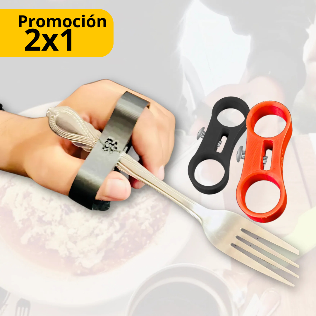 EasyGrip - Soportes Plásticos de Ajuste para Cuchara o Tenedor (2x1)